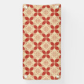 ろうけつ染め河東，インドネシアの模様，ジャワ語，民族 横断幕 (縦)