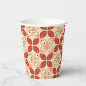 ろうけつ染め河東，インドネシアの模様，ジャワ語，民族 紙コップ (裏面)