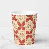 ろうけつ染め河東，インドネシアの模様，ジャワ語，民族 紙コップ (正面)
