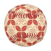 ろうけつ染め河東，インドネシアの模様，ジャワ語，民族 野球ボール (裏面)