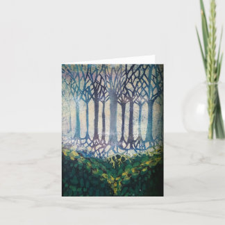 ろうけつ染め空白のグリーティングカード サンキューカード