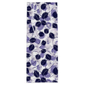 ろうけつ染め紫葉のイラストレーションとつる植物パターン ワインギフトバッグ (裏面)