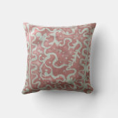 ろうけつ染め絵画のBohoファイバーアートピロー クッション (裏面)