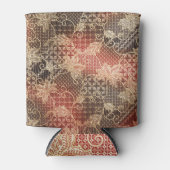 ろうけつ染め美しい:マレーシア芸術的疑問に思 缶クーラー (正面)