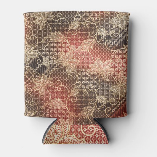 ろうけつ染め美しい：マレーシア芸術的疑問に思 缶クーラー (正面)