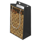 ろうけつ染め自然コーヒー豆エレガント耐久素朴性 スモールペーパーバッグ (正面アングル)