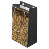 ろうけつ染め自然コーヒー豆エレガント耐久素朴性 スモールペーパーバッグ (裏面アングル)