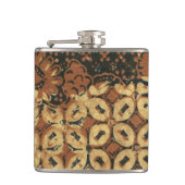 ろうけつ染め自然コーヒー豆エレガント耐久素朴性 フラスク (正面)