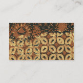 ろうけつ染め自然コーヒー豆エレガント耐久素朴性 名刺 (裏面)