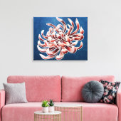 ろうけつ染め菊 キャンバスプリント (インサイチュ (リビング))