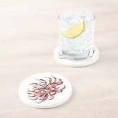 ろうけつ染め菊 コースター (側面)