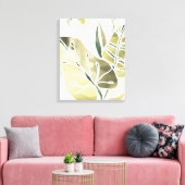 ろうけつ染め葉 キャンバスプリント (インサイチュ (リビング))