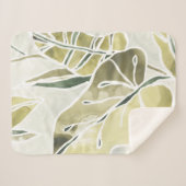 ろうけつ染め葉 シェルパブランケット (正面(横))