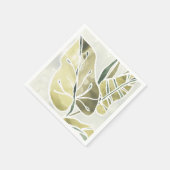 ろうけつ染め葉 スタンダードカクテルナプキン (角)