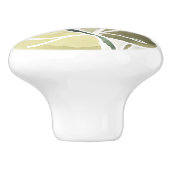 ろうけつ染め葉 セラミックノブ (側面)