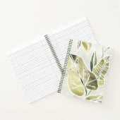 ろうけつ染め葉 ノートブック (内部)