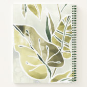 ろうけつ染め葉 ノートブック (裏面)