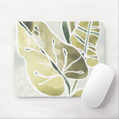 ろうけつ染め葉 マウスパッド (マウス)