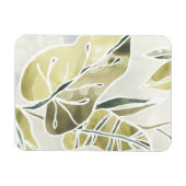 ろうけつ染め葉 マグネット (横)