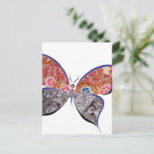 ろうけつ染め・蝶の第6コレクション ポストカード (スタンド正面)