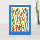 ろうそくおもしろい付き誕生日カード カード (正面)