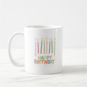 ろうそくでお誕生日おめでとう コーヒーマグカップ (左)
