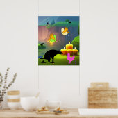 ろうそくではうんこは消臭できない ポスター (キッチン)