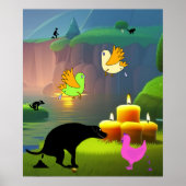 ろうそくではうんこは消臭できない ポスター (正面)