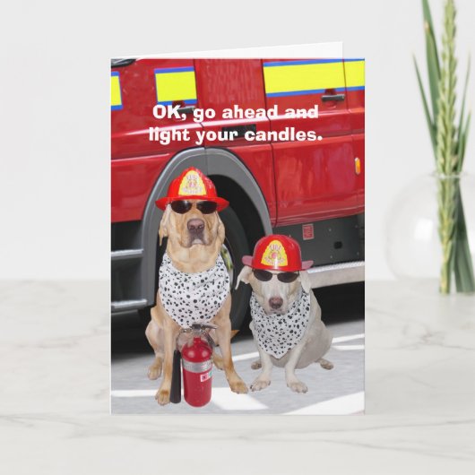 ろうそくに火を付ける カード (正面)