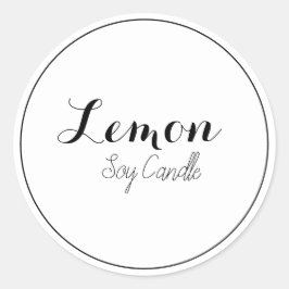 ろうそくのラベル ラウンドシール