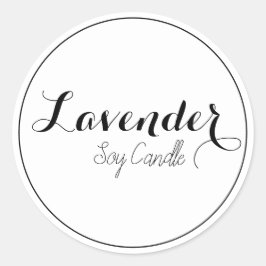ろうそくのラベル ラウンドシール