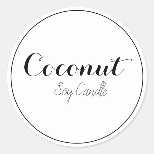 ろうそくのラベル ラウンドシール (正面)