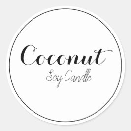 ろうそくのラベル ラウンドシール