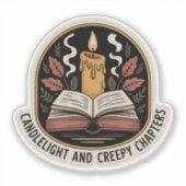 ろうそくの光と不気味な章 シール (正面)