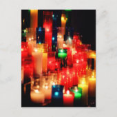 ろうそくの光 ポストカード (正面)