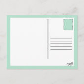 ろうそくの歯のお祝い インビテーションポストカード (裏面)