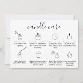 ろうそくの気にサンキューカードあなたのロゴを追加シンプルする サンキューカード (正面)