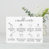 ろうそくの気にサンキューカードあなたのロゴを追加シンプルする サンキューカード (スタンド正面)