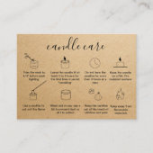 ろうそくの気にサンキューカードあなたのロゴを追加シンプルする 名刺 (正面)