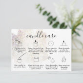 ろうそくの気にサンキューカードあなたのロゴQRコードを追加 サンキューカード (スタンド正面)