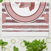 ろうそくを剥き出したキッチンハンドタオル キッチンタオル (折り畳み)