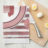 ろうそくを剥き出したキッチンハンドタオル キッチンタオル (四つ折り)