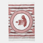 ろうそくを剥き出したキッチンハンドタオル キッチンタオル (縦)