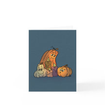 ろうそくを持つハッピーなかぼちゃ