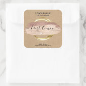 ろうそくモダン抽象芸術製品ラベル手作り スクエアシール (バッグ)