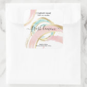 ろうそくモダン抽象芸術製品ラベル手作り スクエアシール (バッグ)