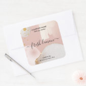 ろうそくモダン抽象芸術製品ラベルjarラベル スクエアシール (封筒)