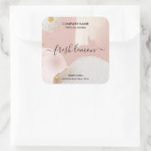 ろうそくモダン抽象芸術製品ラベルjarラベル スクエアシール (バッグ)