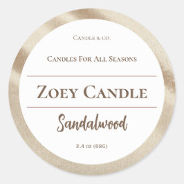 ろうそくラベル、化粧水ラベル、メイスンの瓶ラベル、 ラウンドシール