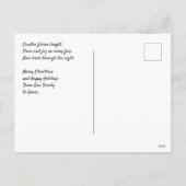 ろうそく付きクリスマス俳句のポストカ独身のード シーズンポストカード (裏面)